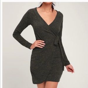 LuLu’s wrap sweater dress